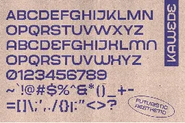 Kawede - Futuristic Aesthetic Fonts