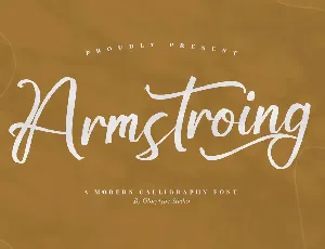 Armstroing Modern Calligraphy Font