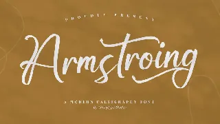 Armstroing Modern Calligraphy Font