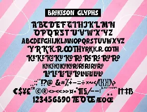 Brakeson - Display Font