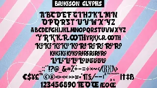 Brakeson - Display Font