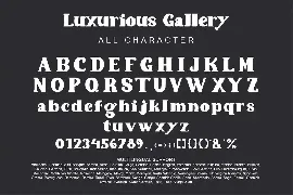 Luxurious Gallery - Luxury Retro Display Font