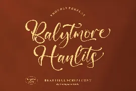 Balytmore Hanlits Script Font