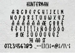 Hunterman Font