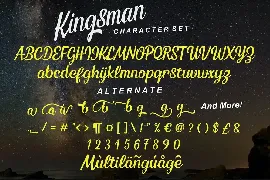 Kingsman Script font