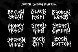 Rusted Sabbath | Black Metal Font