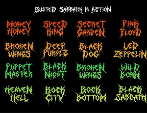 Rusted Sabbath | Black Metal Font