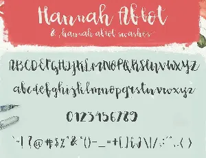 Hannah Abbot font