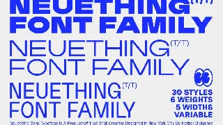 Neuething Sans (30 Styles) font