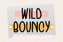 Wild Bouncy font