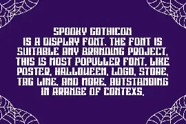 Spooky Gothicon - Halloween Font