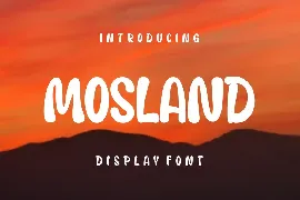 Mosland font