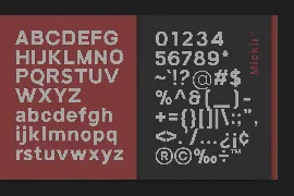 Mickir font