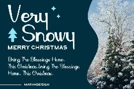 Snow Effect - Christmas Font