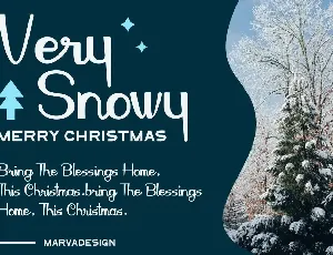 Snow Effect - Christmas Font