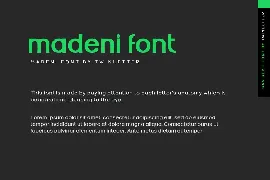 Madeni font