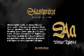 Slashmine-Blackletter Font