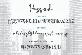 Possed - The Movie Script Font