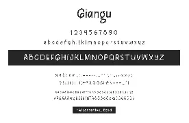 Giangu Typeface font