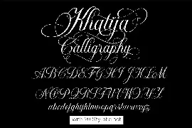 Khatija Calligraphy font