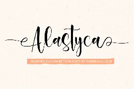 Alastyca font