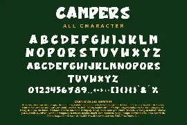 Campers - Comic Display Font