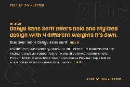 Dahyu font