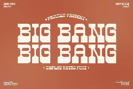 Big Bang Display Retro Font