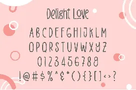 Delight Love font