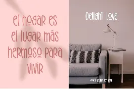 Delight Love font