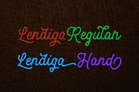 Lendiga font