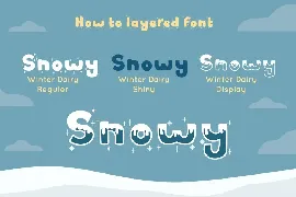 Winter Dairy - Christmas Font