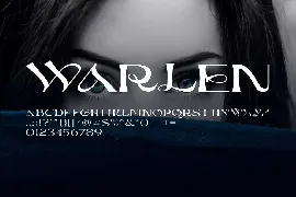 Warlea - Decorative Font