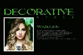 Warlea - Decorative Font