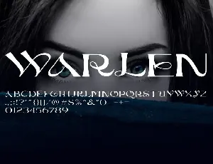 Warlea - Decorative Font