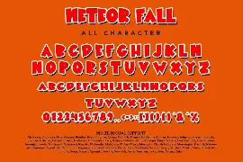 Meteor Fall - Comic Display Font