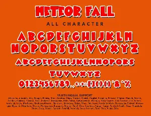 Meteor Fall - Comic Display Font