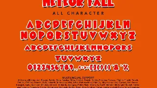 Meteor Fall - Comic Display Font