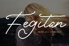 Fegitan Monoline Typeface font