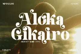 Aloka Gikairo Modern Serif Font