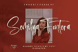 Semilya Fontera Modern Signature Font