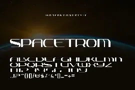 Spacetrom - Modern Font