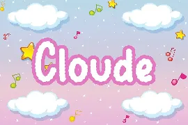 Cloud Display font