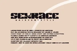 Sexrace - Bold Font