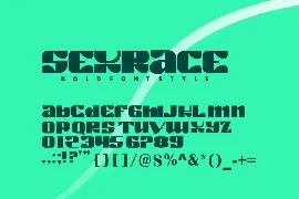 Sexrace - Bold Font