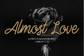 Almost Love font