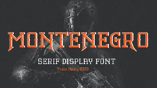 Montenegro - Decorative Slab Serif font