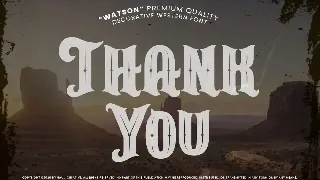 Watson - Vintage Western Font