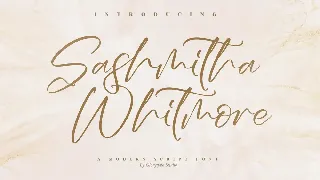 Sashmitha Whitmore Modern Script Font