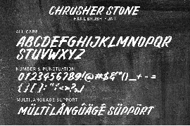 Chrusher Stone font